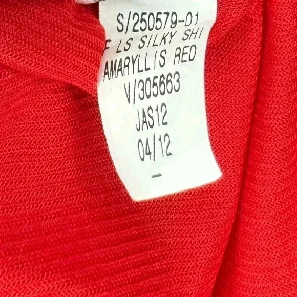 Old Navy Women's V-Neck Cinched Waist‎ Dress Size Small Amaryllis Red - Picture 4 of 6